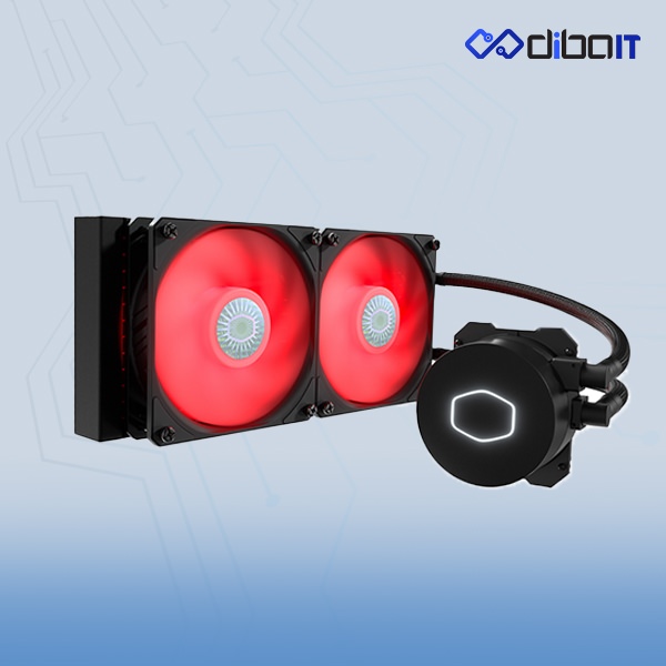 خنک کننده پردازنده کولرمستر مدل MasterLiquid Ml240L V2 Red LED FANS