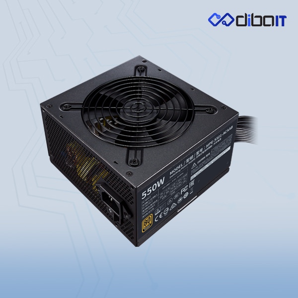 منبع تغذیه کامپیوتر کولر مستر مدل MWE 550 BRONZE V2
