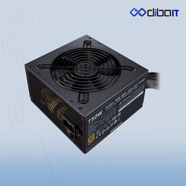 منبع تغذیه کامپیوتر کولر مستر مدل MWE 750 BRONZE V2