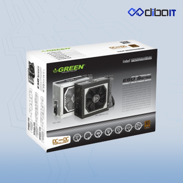 منبع تغذیه کامپیوتر گرین مدل GP530A-ESD
