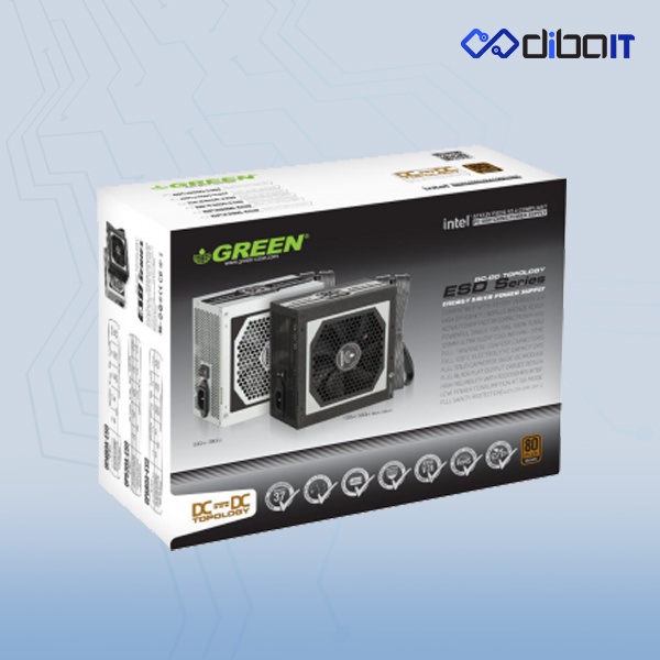 منبع تغذیه کامپیوتر گرین مدل GP330A-ESD