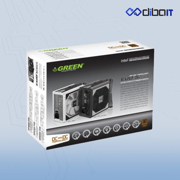 منبع تغذیه کامپیوتر گرین مدل GP380A-EUD