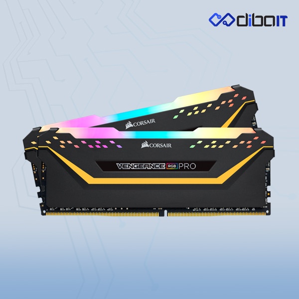 رم دسکتاپ DDR4 کورسیر مدل Vengeance RGB PRO  ظرفیت 16 گیگابایت دو کاناله 3200 مگاهرتز CL16