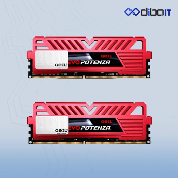 رم دسکتاپ DDR4 گیل مدل Evo Potenza ظرفیت 16 گیگابایت دو کاناله 3200 مگاهرتز