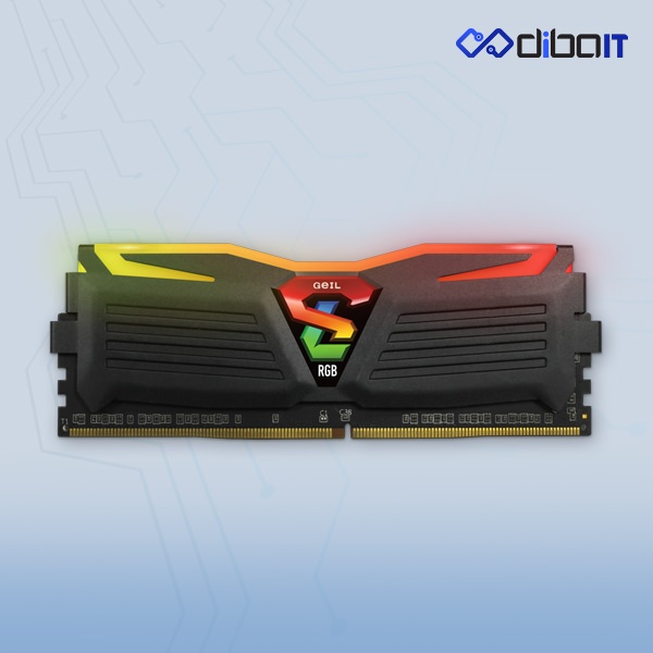 رم دسکتاپ DDR4 گیل مدل Super Luce RGB ظرفیت 16 گیگابایت تک کاناله 3200 مگاهرتز