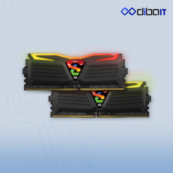 رم دسکتاپ DDR4 گیل مدل Super Luce RGB ظرفیت 32 گیگابایت دو کاناله 3200 مگاهرتز
