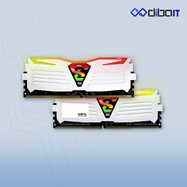 رم دسکتاپ DDR4 گیل مدل Super Luce RGB ظرفیت 32 گیگابایت دو کاناله 3200 مگاهرتز