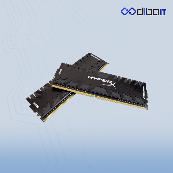 رم دسکتاپ DDR4 کینگستون مدل HyperX Predator ظرفیت 32 گیگابایت دو کاناله 3000 مگاهرتز CL15