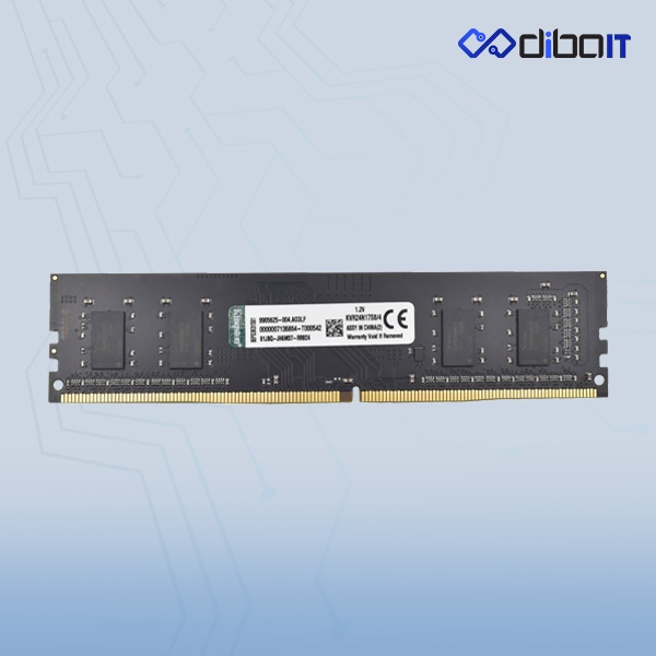 رم دسکتاپ DDR4 کینگستون مدل KVR ظرفیت 4 گیگابایت تک کاناله 2400 مگاهرتز CL17