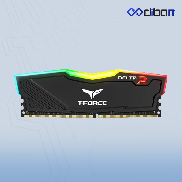 رم دسکتاپ DDR4 تیم گروپ مدل T-Force Delta RGB ظرفیت 8 گیگابایت تک کاناله 3000 مگاهرتز CL16