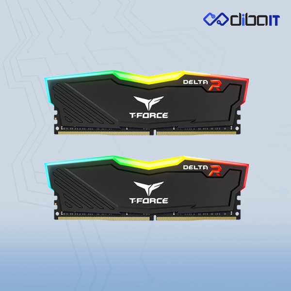 رم دسکتاپ DDR4 تیم گروپ مدل T-Force Delta RGB ظرفیت 32 گیگابایت دو کاناله 3200 مگاهرتز CL16