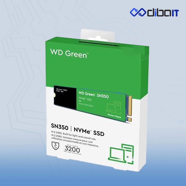 اس اس دی اینترنال وسترن دیجیتال مدل GREEN SN350 NVME ظرفیت 480 گیگابایت