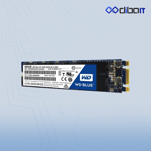 حافظه SSD وسترن دیجیتال مدل BLUE WDS500G2B0B ظرفیت 500 گیگابایت