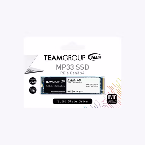 اس اس دی اینترنال تیم گروپ مدل M.2 MP33  ظرفیت 2 ترابایت