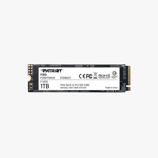 اس اس دی اینترنال پتریوت مدل P300 PCIe 3.0 NVMe M.2 ظرفیت 1TB